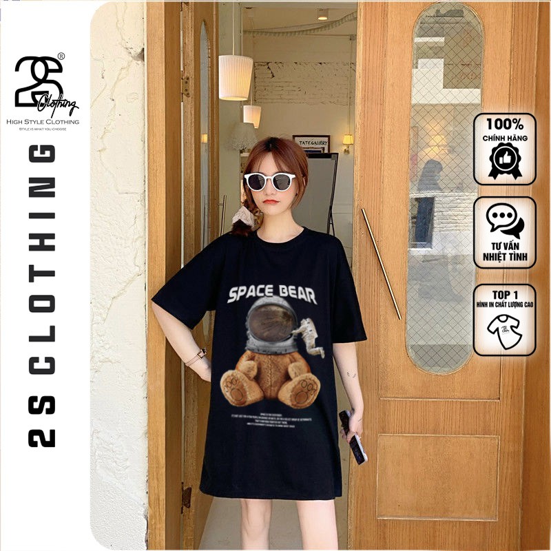 Áo Phông Nữ Form Rộng 2s Clothing Áo Phông Cổ Tròn Tay Lỡ Basic Cotton Oversize Giá Rẻ In Hình Pull &amp; Bear TV5061