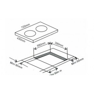 Bếp từ đôi Arber AB-390 (hàng chính hãng)