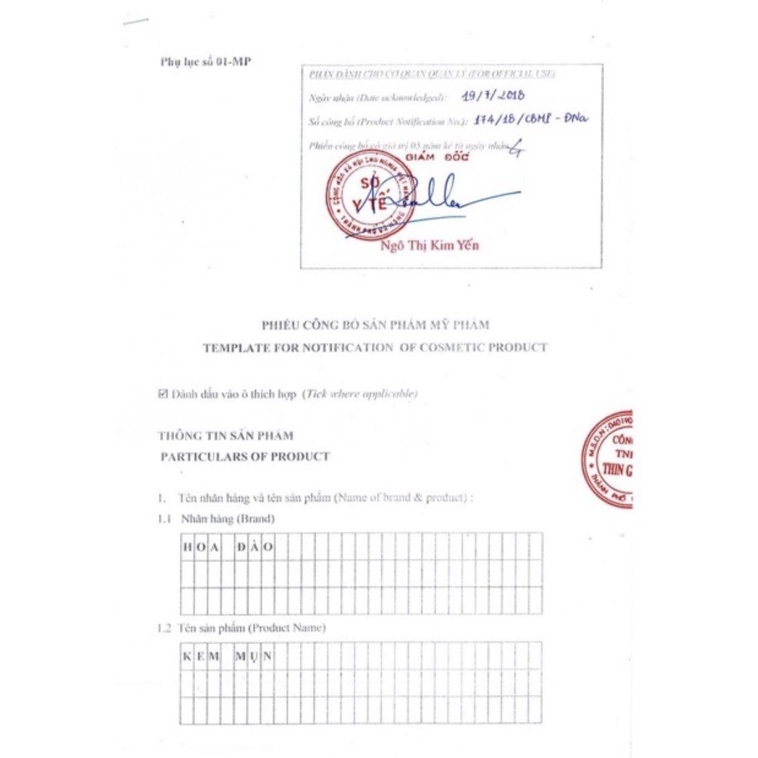 Kem Mụn Dưỡng Da Đông Y Hoa Đào - Hàng Chính Hãng