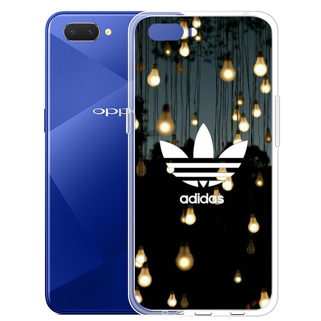 Ốp lưng silicon họa tiết logo Adidas cho Samsung Galaxy A71 A70 M20 A6 Plus A7 A8 A9 2018 A6+ S7 Edge