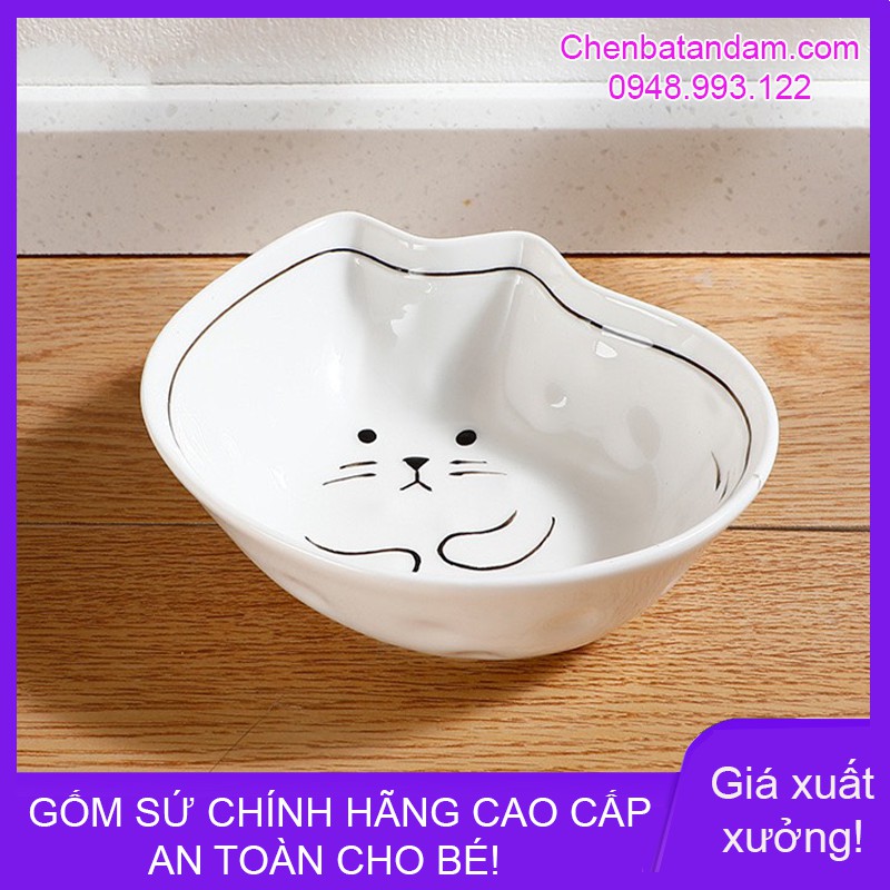 Bát/ đĩa ăn dặm mèo Pusheen