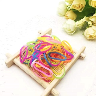 Set 100 Dây Thun Cột Tóc Nhiều Màu Thời Trang Cho Nữ