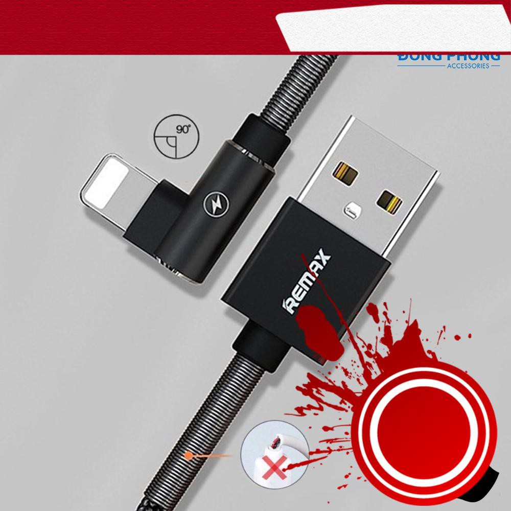 Cáp Remax RC-119i Sạc Nhanh iPhone, iPad Dây Dù Gập Chống Gãy Đứt