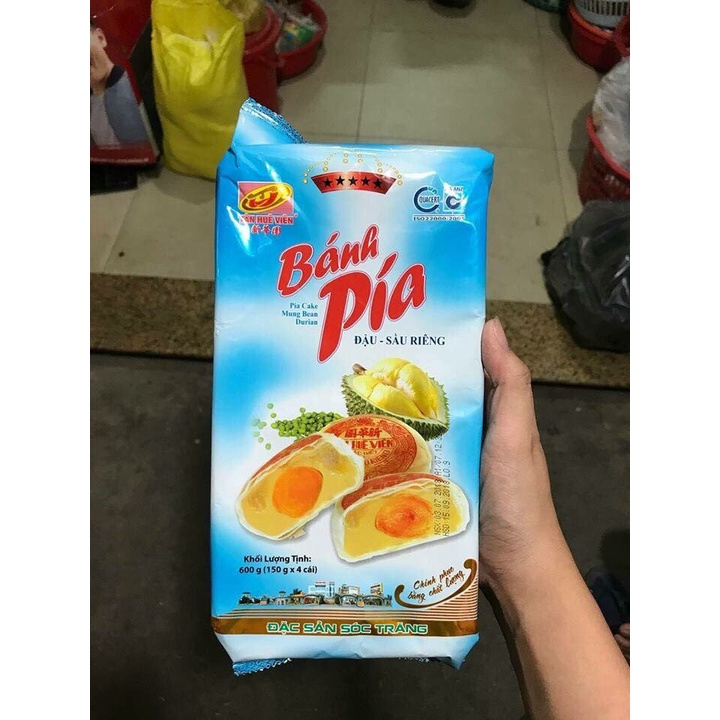 BÁNH PÍA SẦU RIÊNG TRỨNG MUỐI 5 SAO TÂN HUÊ VIÊN DATE MỚI