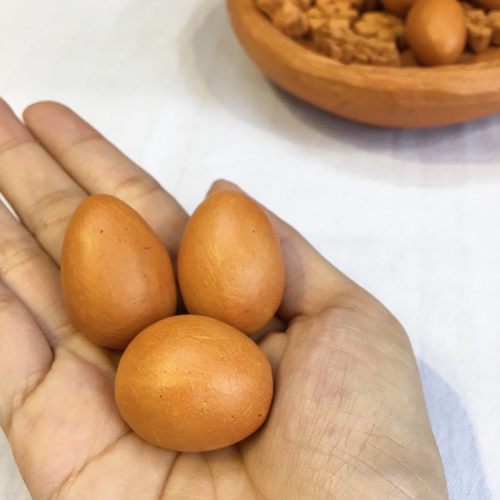 Trứng gốm Green Farm khuếch tán tinh dầu giúp chill tại bàn làm việc, phòng ngủ (set 3 trứng)