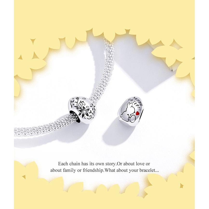 Hạt Làm Trang Sức Bamoer Bằng Bạc 925 Phong Cách Cổ Điển