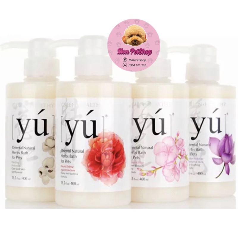 [Có sẵn] Sữa tắm Yú cho chó mèo chai 400ml