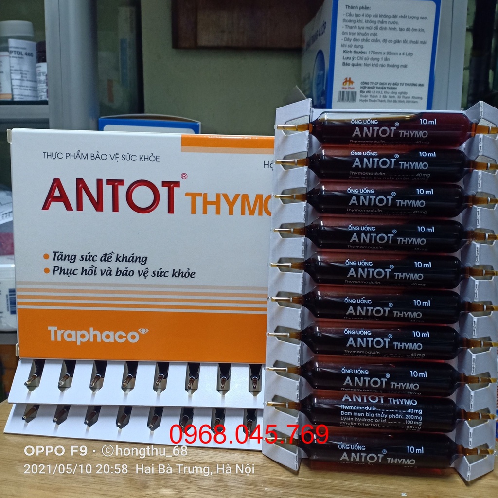 ANTOT THYMO traphaco hộp 20 ống