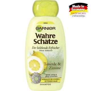 [Hàng Đức chuẩn] Dầu gội Garnier Wahre Schatze Tonerde & Zitrone dành cho tóc nhờn, [Còn hàng]