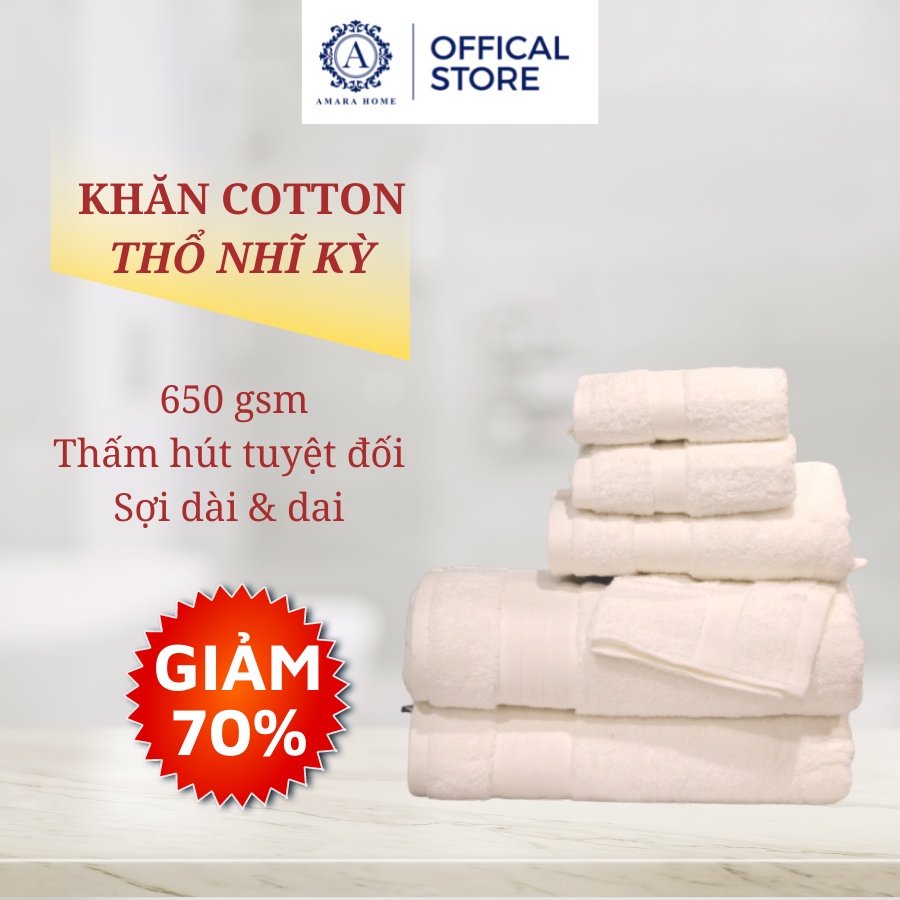 Khăn mặt Cotton Ai Cập xuất xứ Thổ Nhĩ Kì