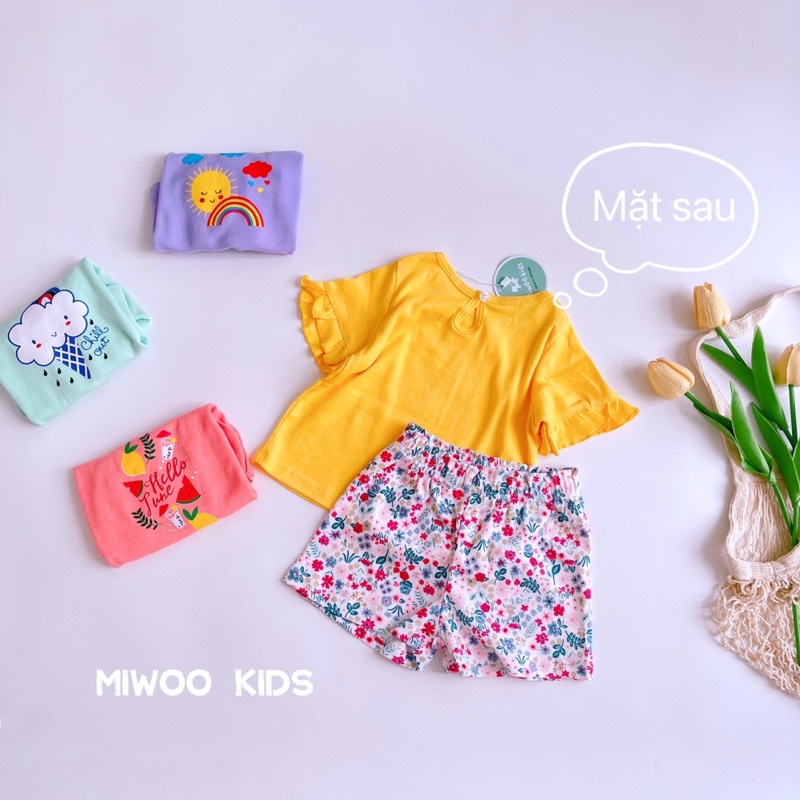 Đồ bộ dễ thương bé gái ❤️ freeship ❤️ bộ cotton bozip cho bé gáii