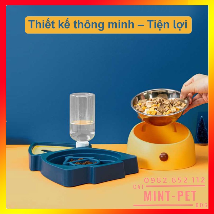 Bát Ăn Cho Chó Mèo Hình Tuần Lộc Cây Thông Giáng Sinh #MintPet