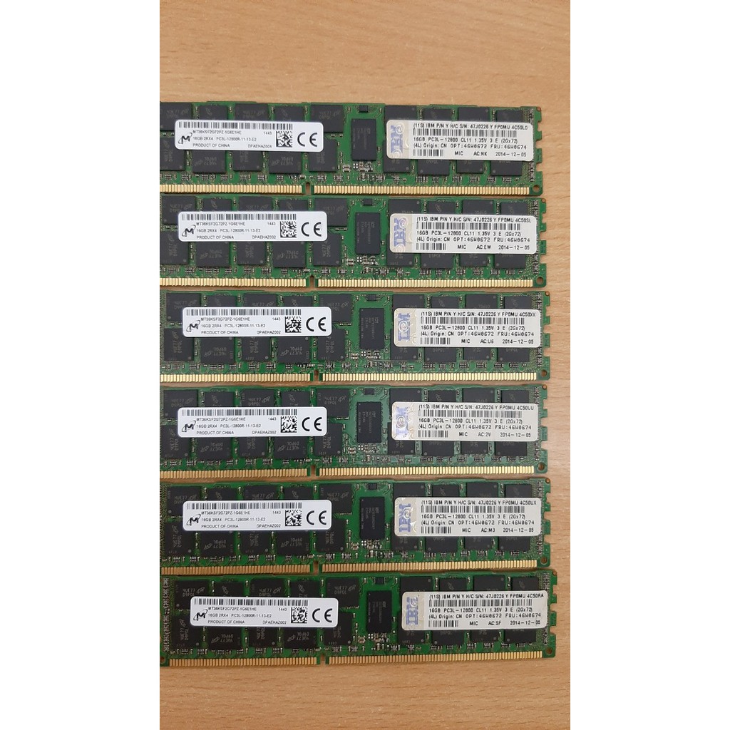 Ram 16GB DDR3 REG ECC Cho Workstation