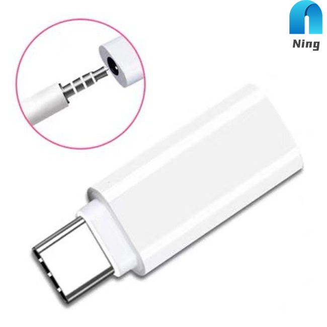 Dây Cáp Chuyển Đổi Tai Nghe Không Gây Tiếng Ồn Dc3.5mm Sang Type-c