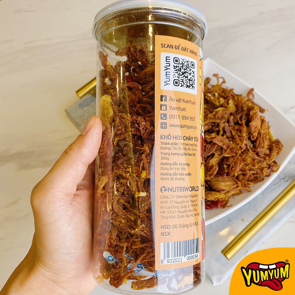 Khô heo cháy tỏi Yumyum ăn vặt siêu ngon | BigBuy360 - bigbuy360.vn