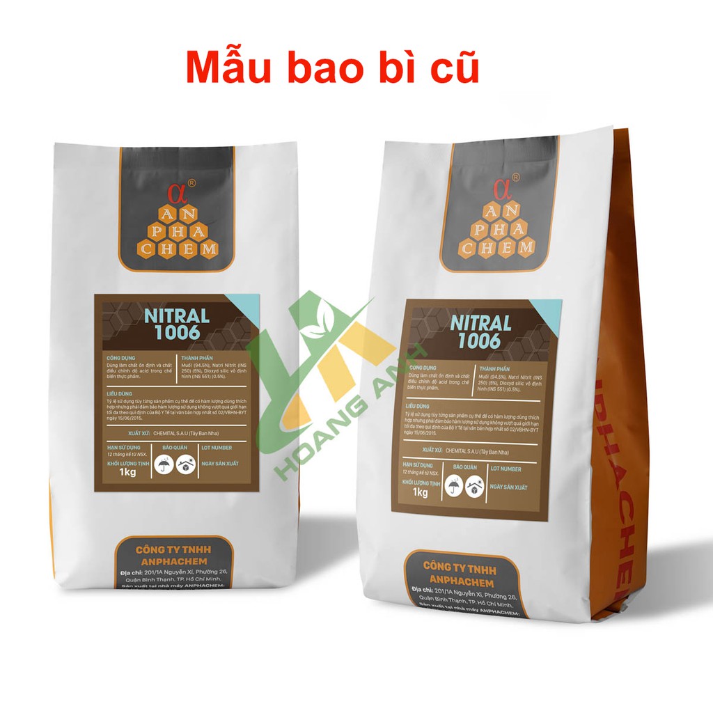 500g muối đỏ NISAL 600 - Nguyên liệu Tây Ban Nha - Tạo màu xúc xích, lạp xưởng, thịt xông khói, pate, Doner