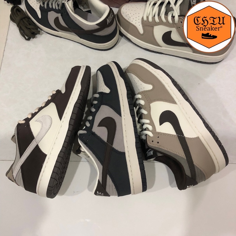Giày sneaker nam nữ sb dunk  Phiên bản cao cấp giày thể thao Sb dunk nâu cổ thấp