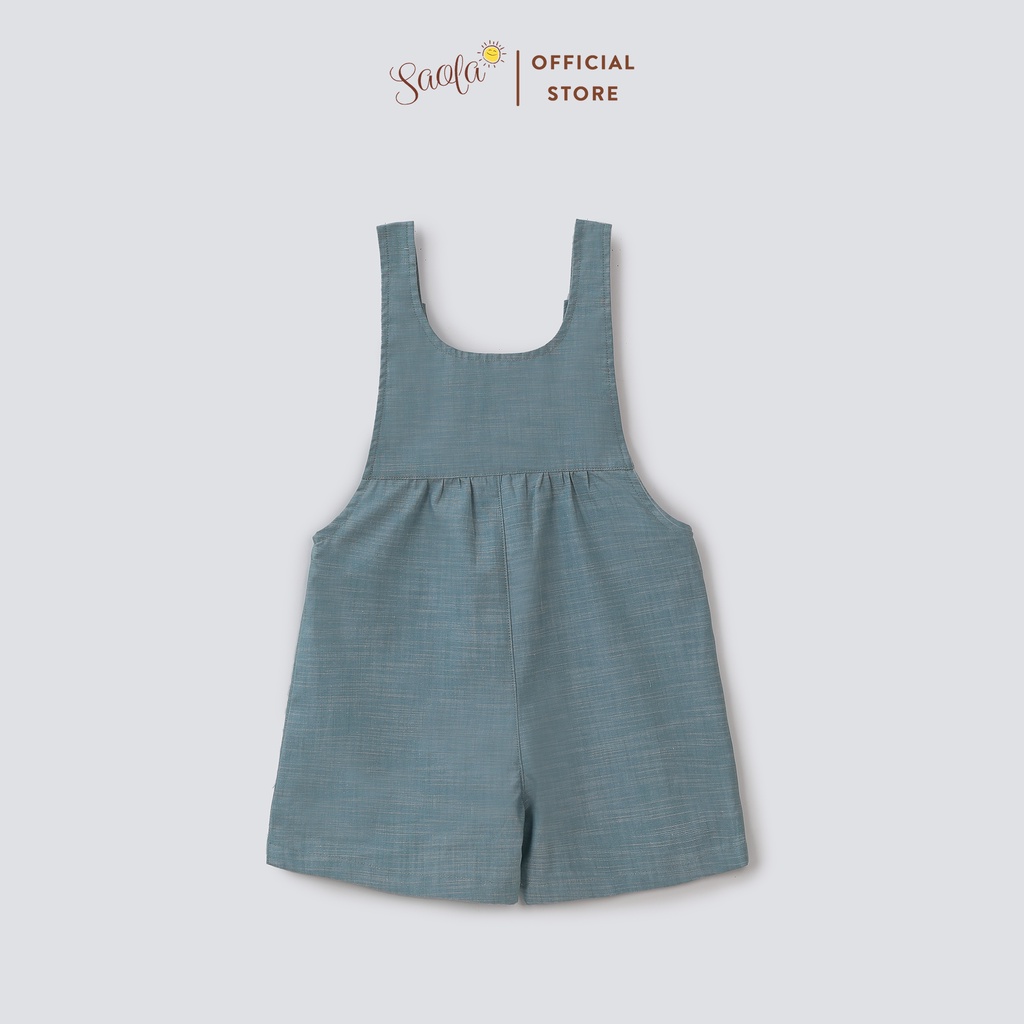 Bộ Áo Liền Quần Linen Cài Nút Cho Bé - PANDA OVERALLS - JSL009 - SAOLA KIDS CLOTHING