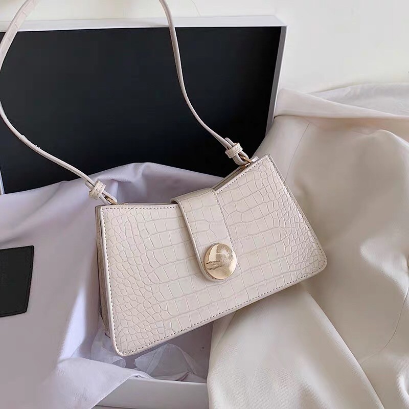 Larosabyh: Túi xách _2 màu trắng/đen [MS002]