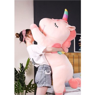 Gối Ôm Gấu Bông Cho Bé (size 120cm) Hình Ngựa Pony