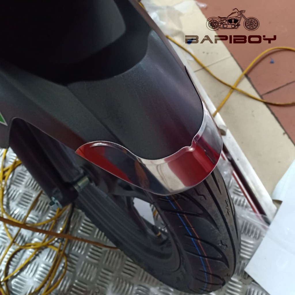 Ốp trang trí Air blade 2020 - 2021 che pô, quạt gió, pô e, để chân inox