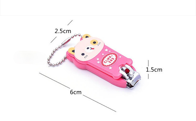 [Hàng mới về] Kẹp cắt móng tay làm từ thép không gỉ hình động vật hoạt hình mini
