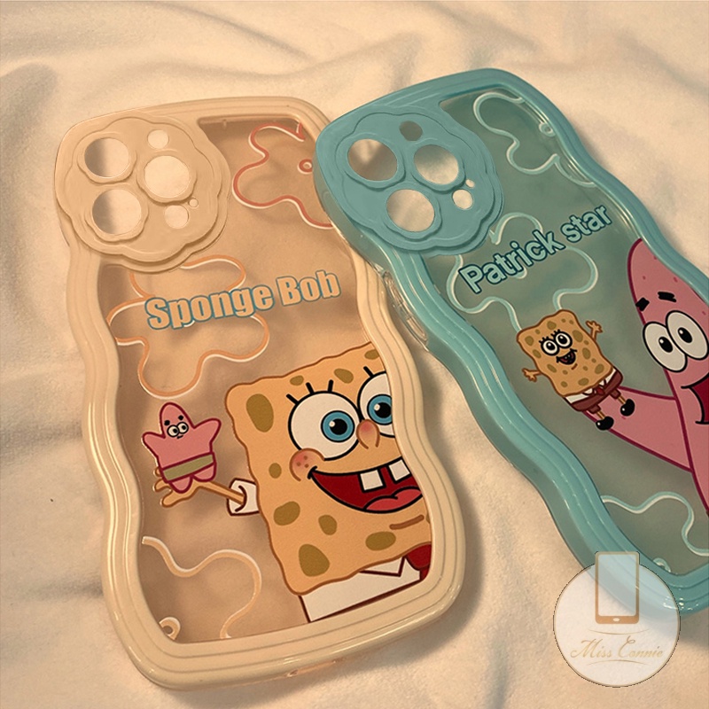 Ốp Điện Thoại Mềm Họa Tiết SpongeBob Patrick Dễ Thương Cho iPhone 11 13 12 Pro MAX 6 6s 7 8 Plus XR X XS MAX SE 2020
