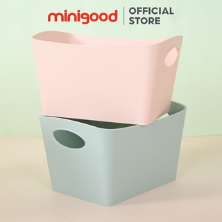 Thùng đựng đồ để bàn đơn sắc minigood