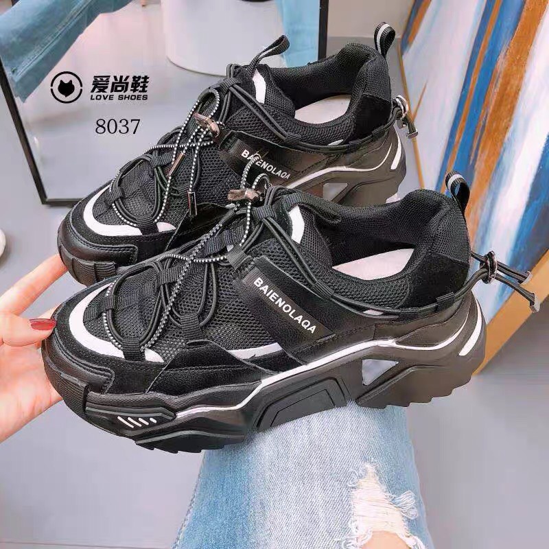 FREE SHIP giày thể thao/ giày độn đế Balen phản quang 5cm cực xinh