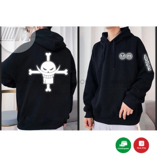 [Mã MINIBOPPY giảm 39K ]Áo Hoodie One Piece Râu Trắng Phản Quang Chất Nỉ Bông Cao Cấp Siêu Ấm