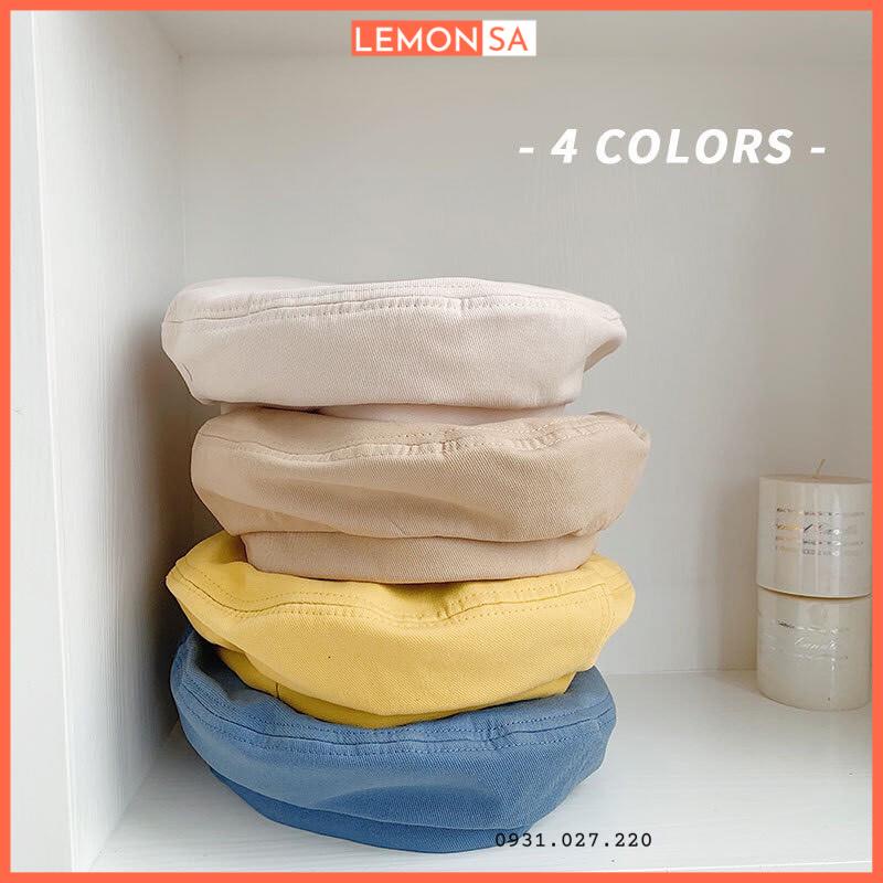 Mũ beret mũ nồi kaki phong cách ulzzang size M có dây rút - Mã BE001