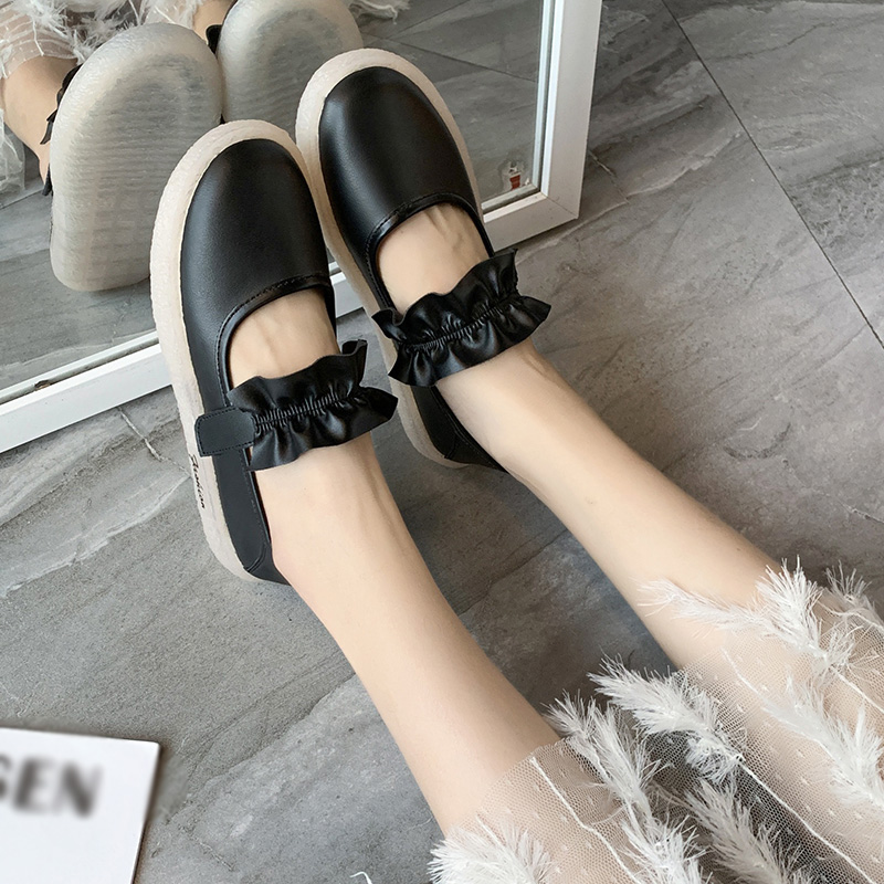 Giày đế bằng nữ thoải mái chống trượt phong cách Mary Jane