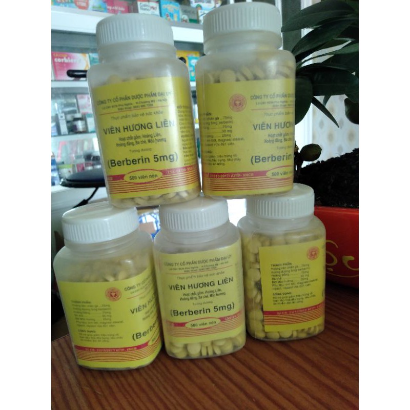 Berberin lọ 500 viên