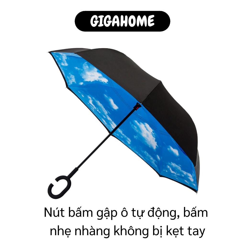 Dù Mở Ngược GIGAHOME Ô Dù Gấp Ngược Thông Minh, Cán Cầm Chữ C Tiện Lợi, Chống Nắng, Mưa 6756