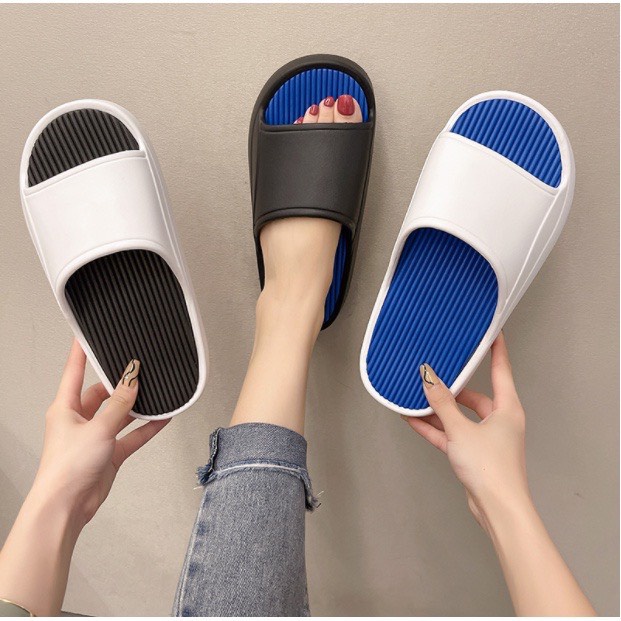 Dép lê nam nữ quai ngang phong cách ulzzang Hàn Quốc thời trang cực hot 006