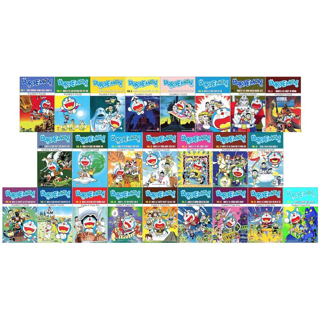Sách - Combo 9 quyển truyện tranh Doraemon dài - được chọn tập