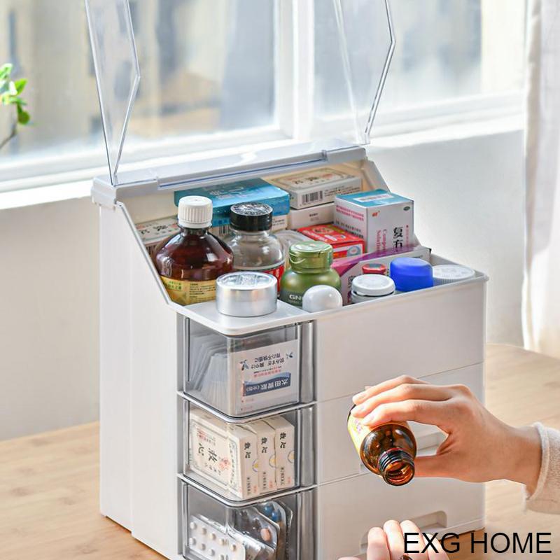 Hộp Đựng Thuốc Cỡ Lớn Nhiều Tầng Tiện Dụng Cho Gia Đình