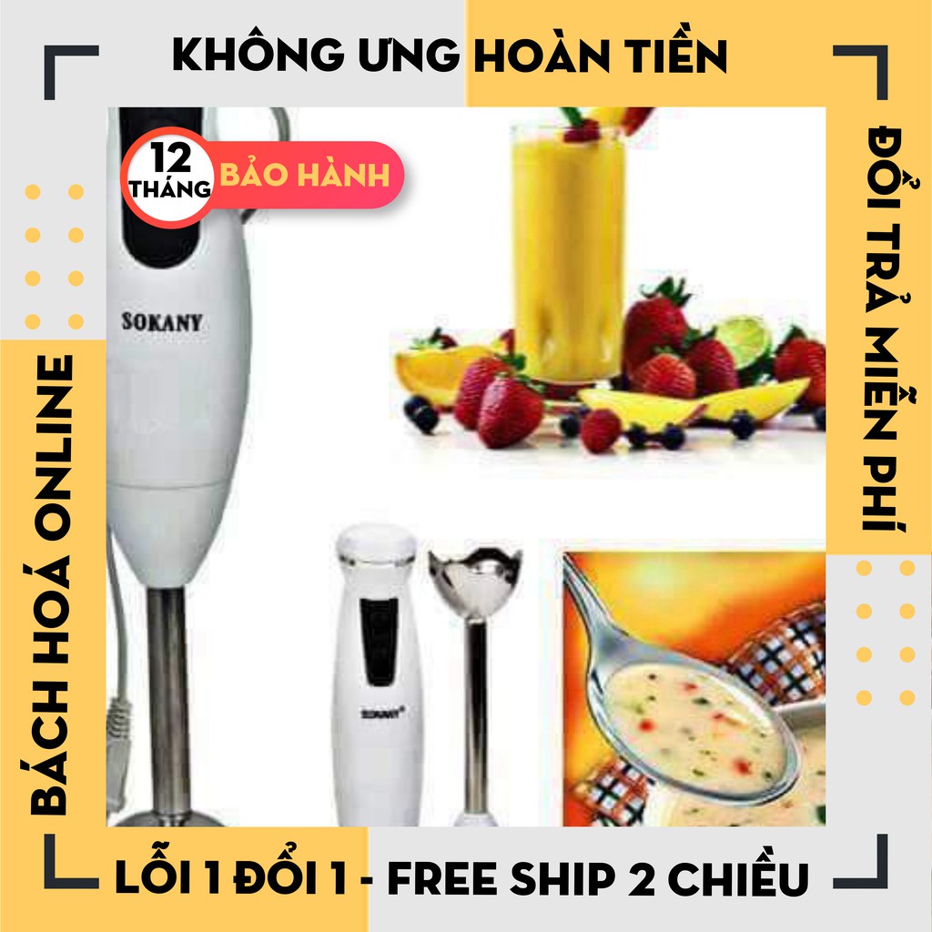 Máy xay Sokany cầm tay, máy xay mini đa năng đơn công suất lớn