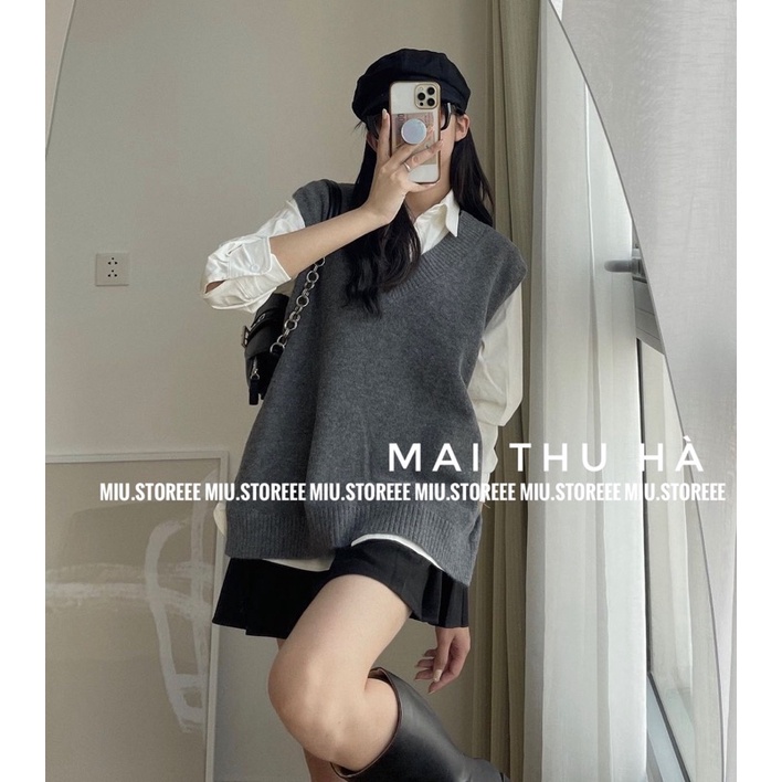 [ẢNH THẬT] ÁO GILE LEN XẺ TÀ | BigBuy360 - bigbuy360.vn