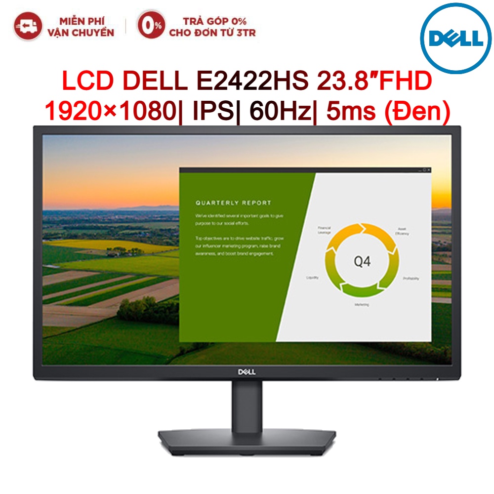 Màn hình máy tính LCD DELL E2422HS 23.8″FHD 1920×1080| IPS| 60Hz| 5ms