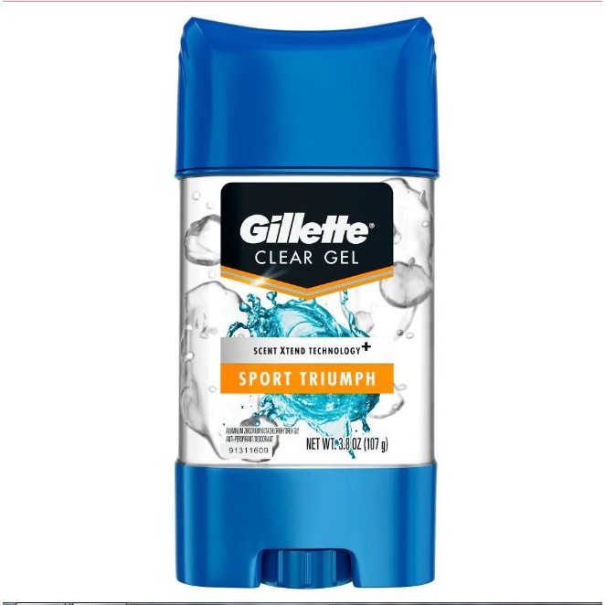 Lăn Khử Mùi Dành Cho Nam Gillette Mỹ 107g Cool Wave 5in1 | Artic Ice | Sport Triumph - Hàng Nhập Khẩu Chính Hãng