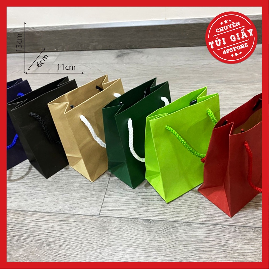 TÚI GIẤY KRAFT 11x13x6cm Nhiều Màu
