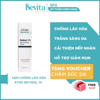 Kem chống lão hóa Ktimi Retinol 1% Rejuvenating Cream 30g, kem giảm nếp nhắn - Bevita