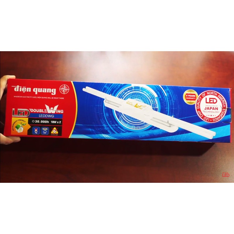 BỘ ĐÈN LED DOUBLEWING ĐIỆN QUANG ĐQ LEDDW02