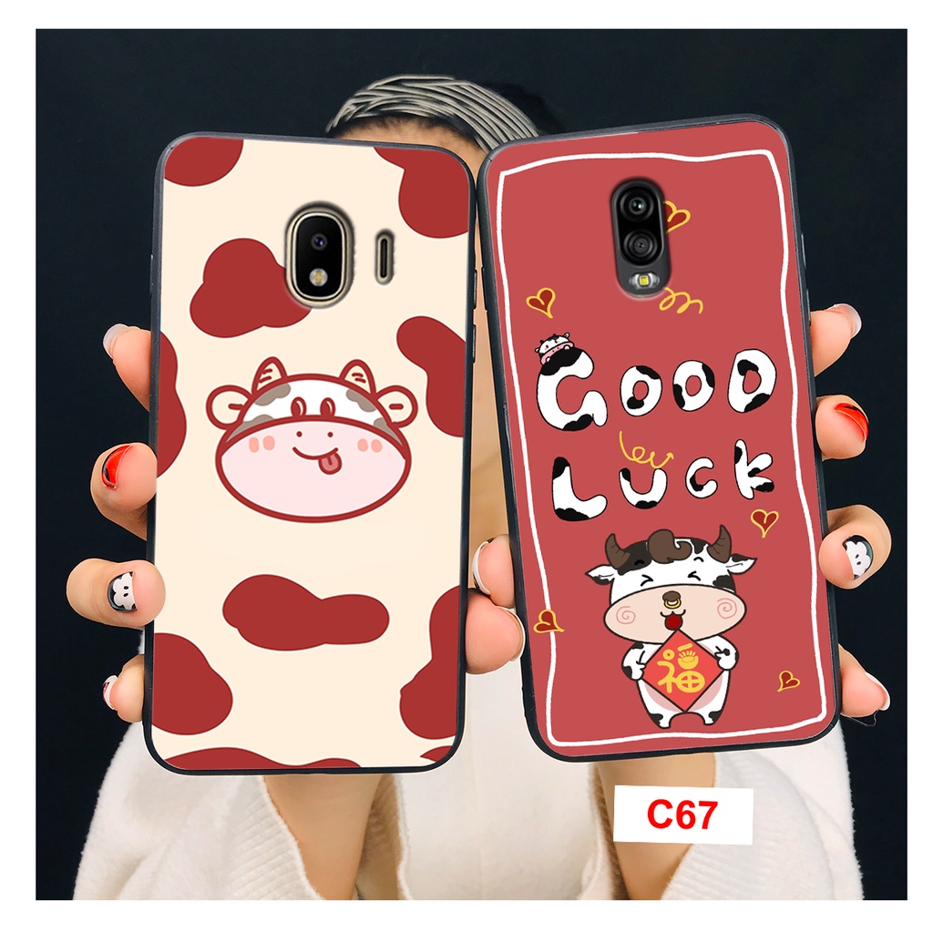 Ốp Lưng Samsung J7plus/J7+ _J7 pro - J4 2018 - J2 Pro J2 Core - J3 pro In Hình Bò Sữa Cute, Nhiều Màu Sắc Mới P1
