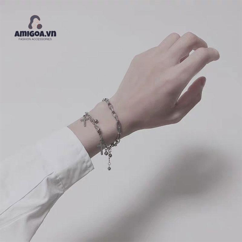 Vòng Đeo Tay Nhiều Lớp Bằng Kim Loại Thời Trang Cổ Điển Dành Cho Nữ