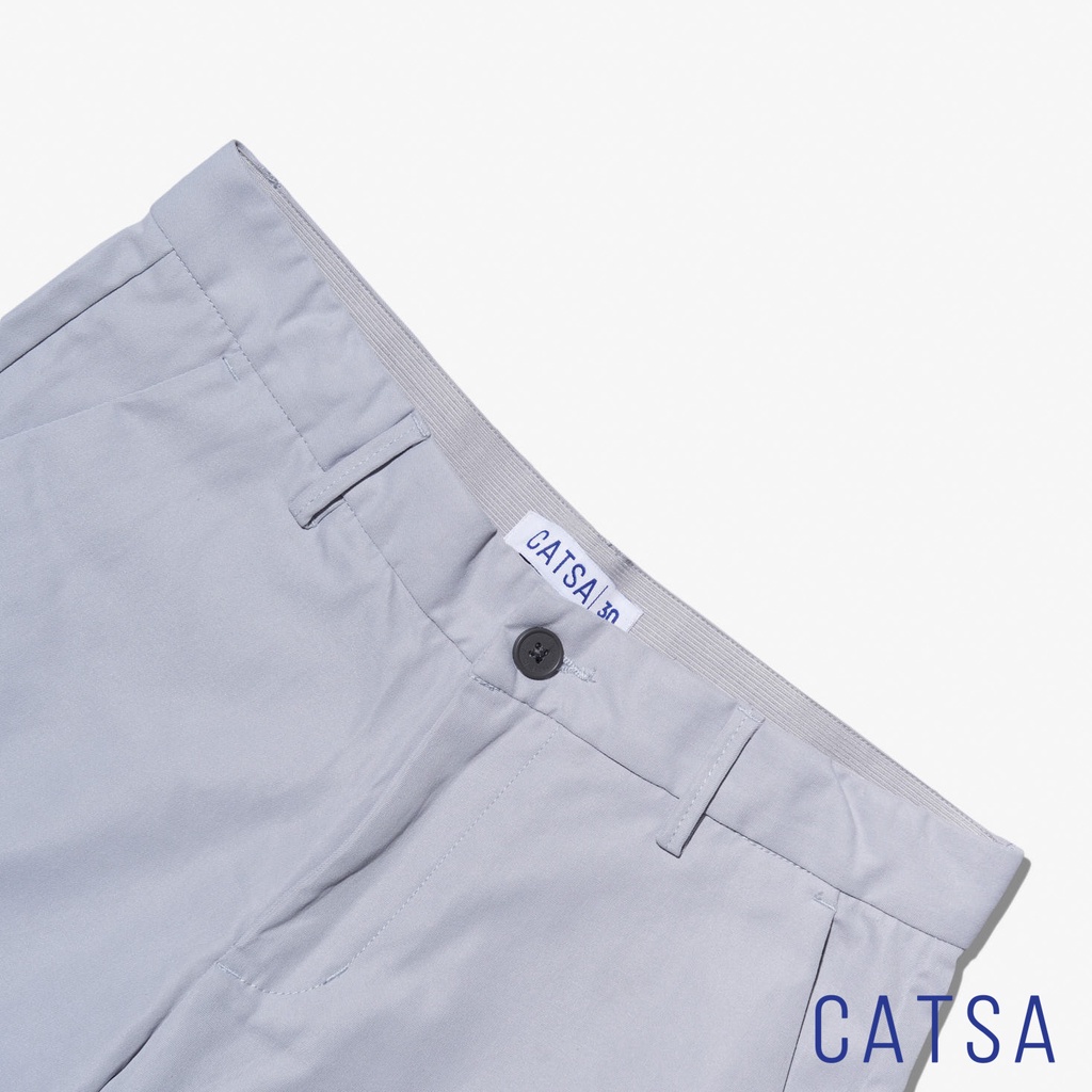 Quần lửng kaki mẫu basic chất liệu mềm mại, mặc thoải mái CATSA QSK059 - QSK060 -QSK061