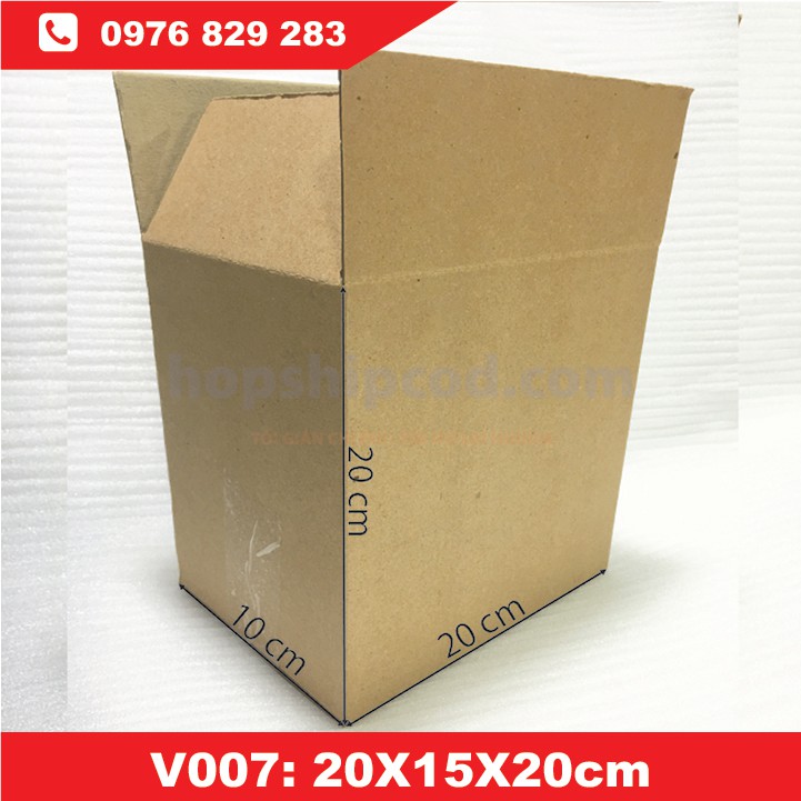 RẺ VÔ ĐỊCH 50 hộp carton, hộp ship cod V007 20x15x20 cm