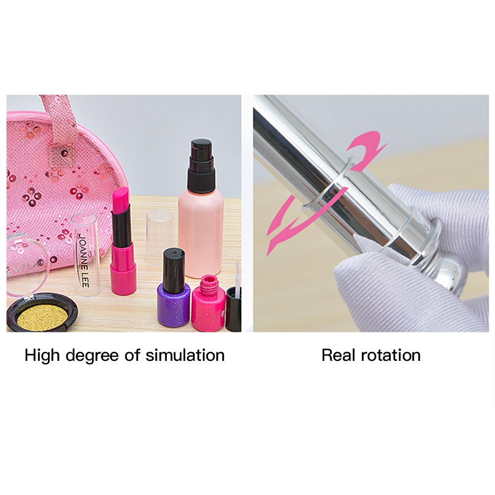 Simulation Kids Makeup set,Girls Makeup Set Simulation Cosmetic Bag Beauty Pretend Play For Baby Learning Educational Theme Party Makeup Toys Makeup set for Kids Birthday Gift