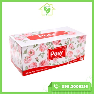 Combo 1 lốc 4 hộp Giấy lụa hộp Posy 180 tờ/ hộp
